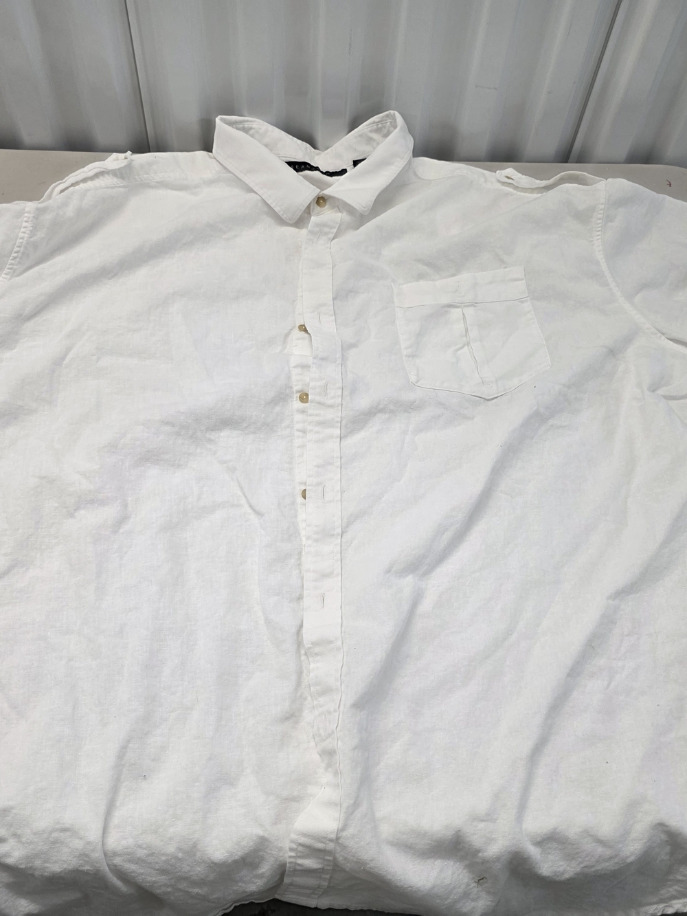 Sean John White Button Down Shirt Men's Size 5XB